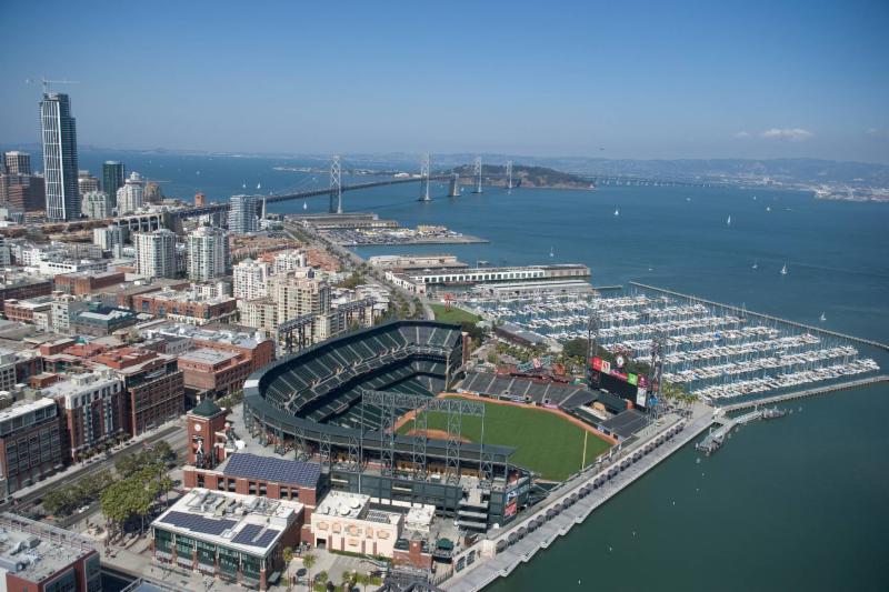 Oracle Park Aerial View