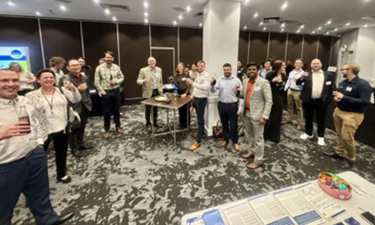 A lively networking reception, building new connections and refreshing existing ones