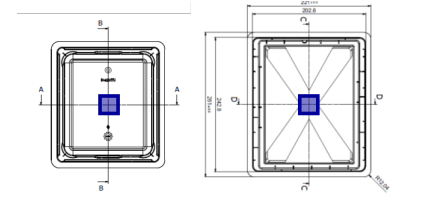 Figure 4.4: Position of an RFID tag on the Base of a Tub