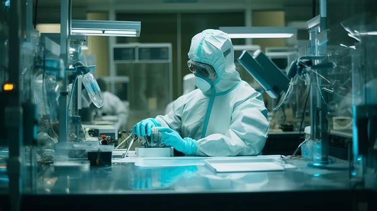 scientist-analyzing-liquid-using-protective-equipment-indoors-Image by vecstock on Freepik