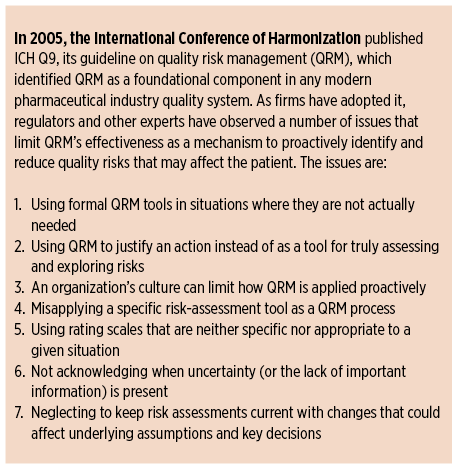 Issues the Limit QRMs Effectiveness